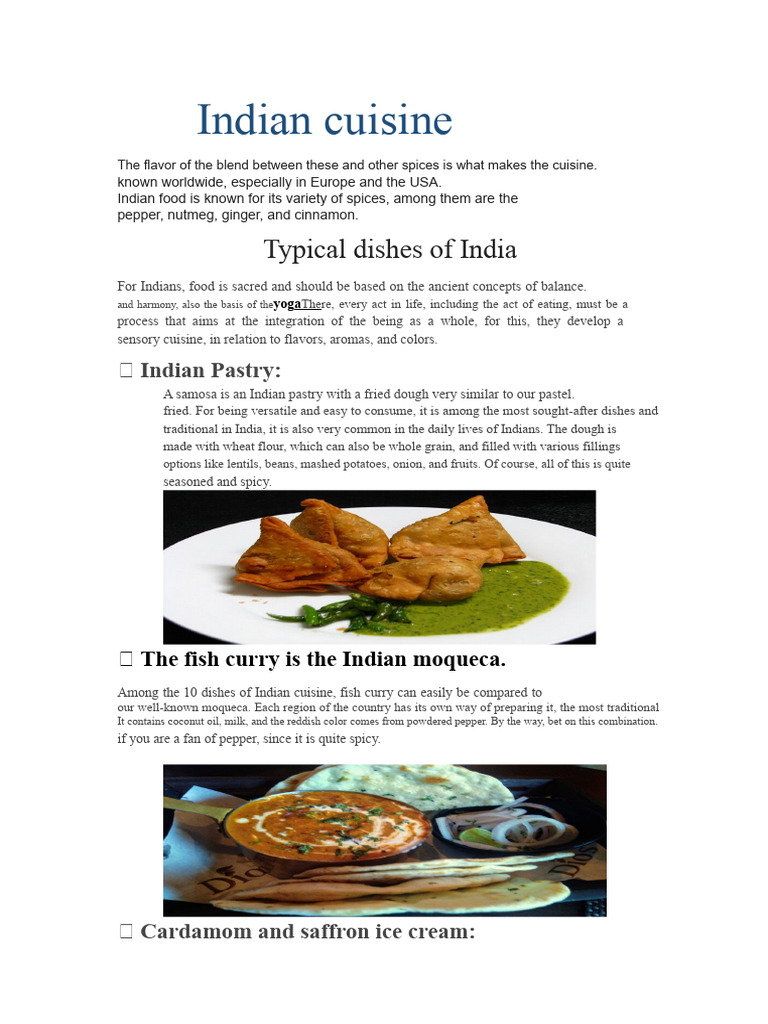 Discovering Indian Cuisine: Spices & Dishes | PDF | Indian Cuisine ...