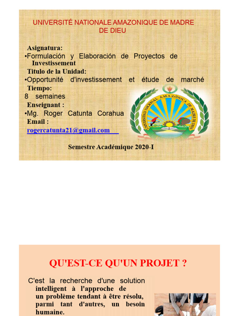 Opportunités et Types de Projets d'Investissement | PDF | Investir ...