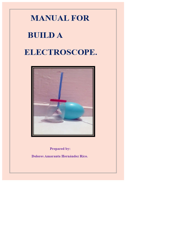 Electroscope Manual | PDF | Electricity | Electromagnetism