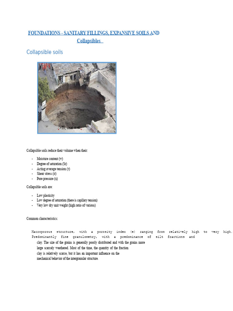 Collapsible and Expansive Soils Guide | PDF | Soil | Clay