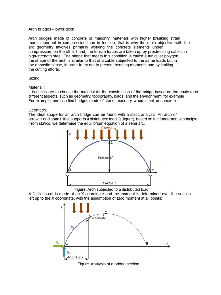 Arched Bridges | PDF | Bridge | Stress (Mechanics)