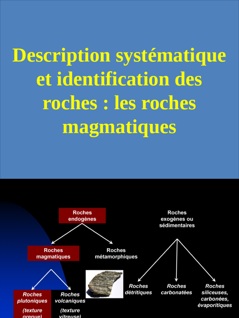 Identification des roches magmatiques | PDF | Roche magmatique | Granit