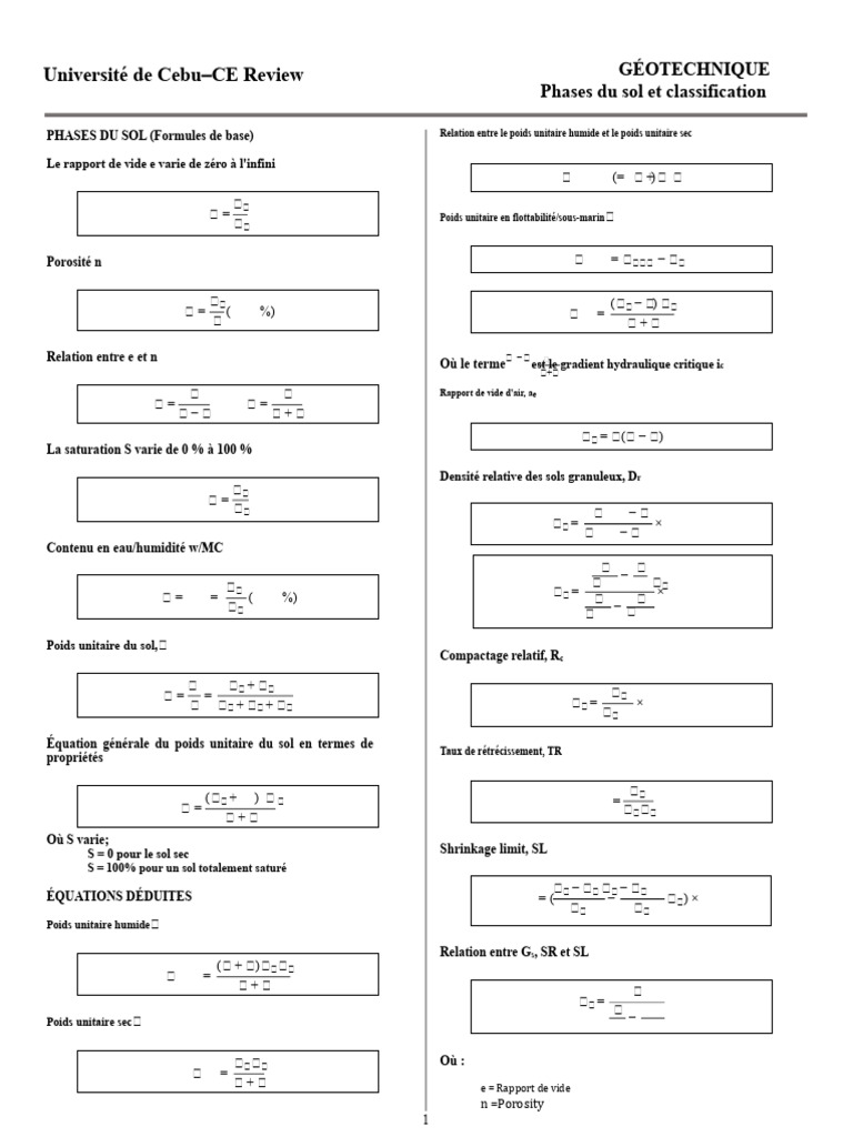 Phases et classification des sols en géotechnique | PDF | Porosité ...