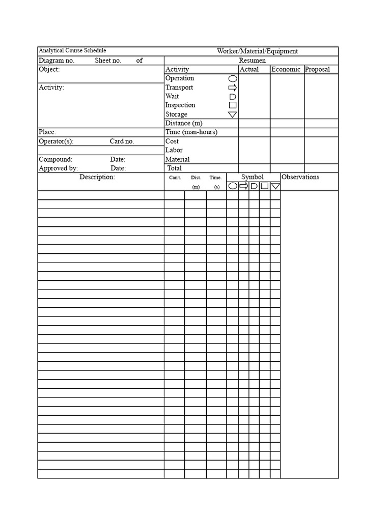 Analytical Course Schedule Overview | PDF