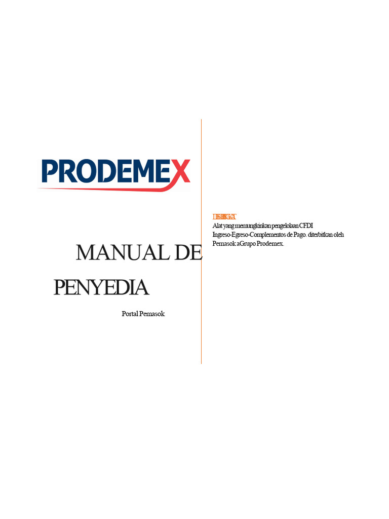 Panduan Aktivasi Portal Penyedia Prodemex | PDF