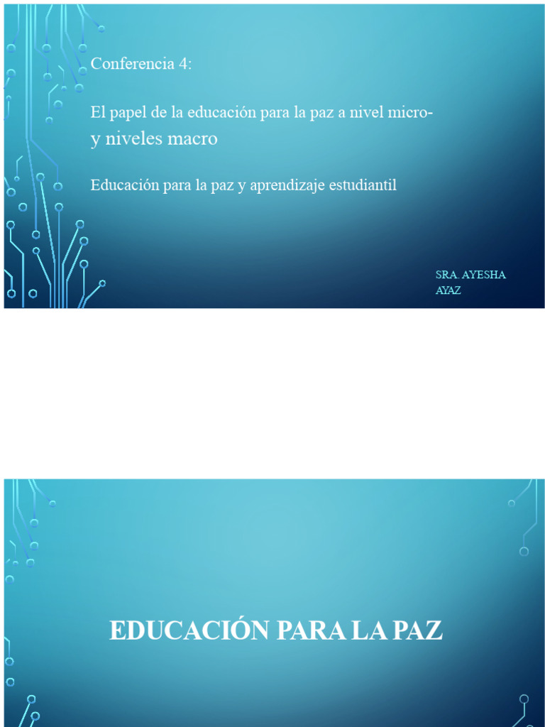 Educación para la Paz en Pakistán | PDF | Paz | Conflicto (proceso)