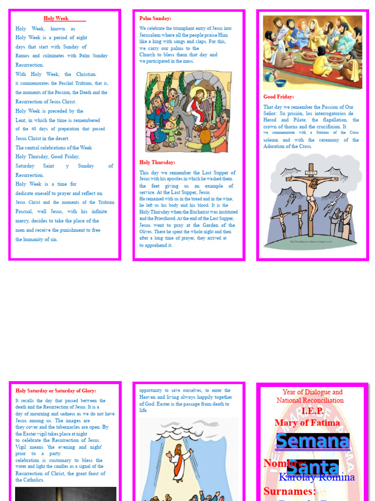 Understanding Holy Week Celebrations | PDF | Easter | Last Supper