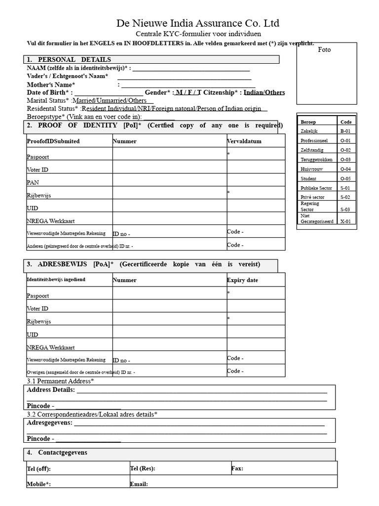 NESL KYC-formulier | PDF