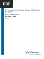 Cyber Source PHP Simple Order Client