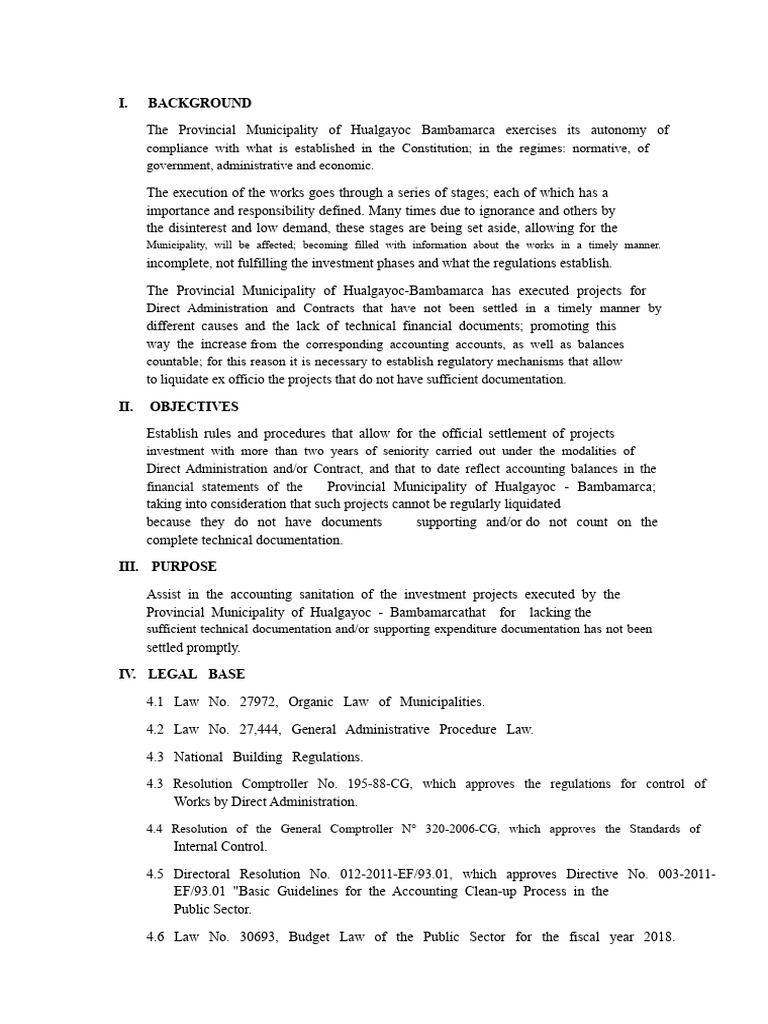 Directive Model For Work Settlement Official Letter | PDF | Expense ...