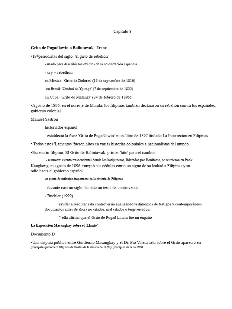 Notas de RPH para La Informes | PDF | Indias orientales españolas ...