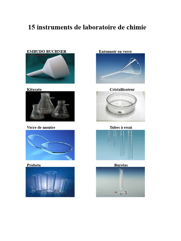 15 Instruments Essentiels de Laboratoire | PDF