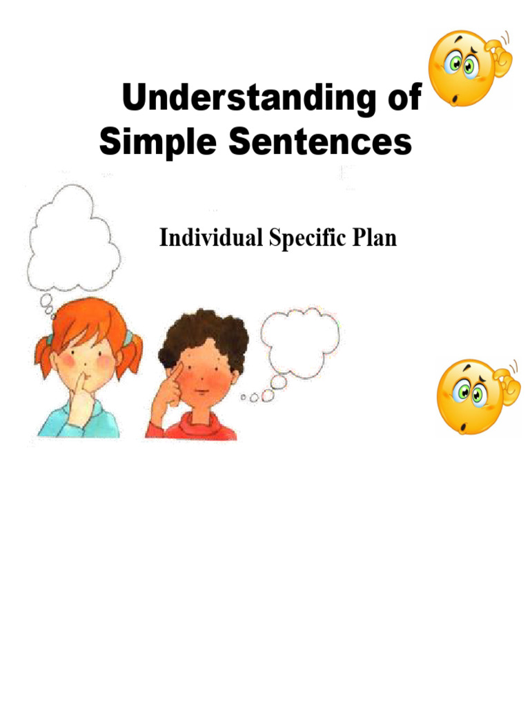 Understanding Simple Sentences | PDF