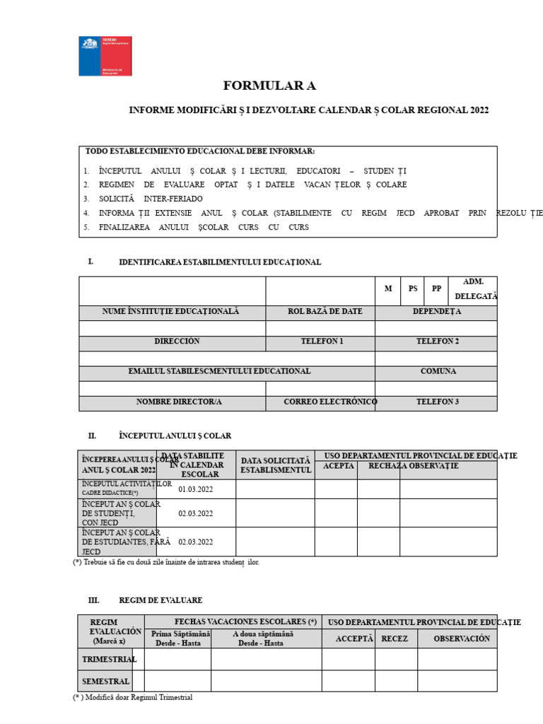 Formular A-B 2022 CE - RM | PDF