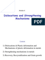 Dislocations and Strengthening Mechanisms: Module-6