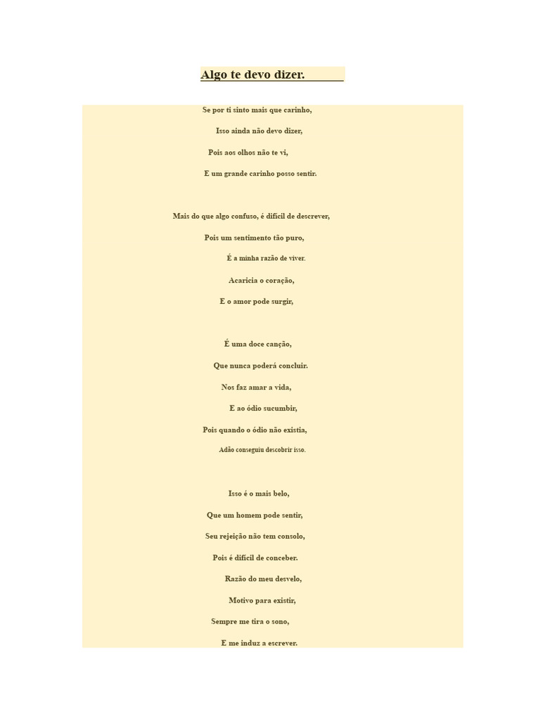 Reflexões sobre Amor e Aprendizado | PDF