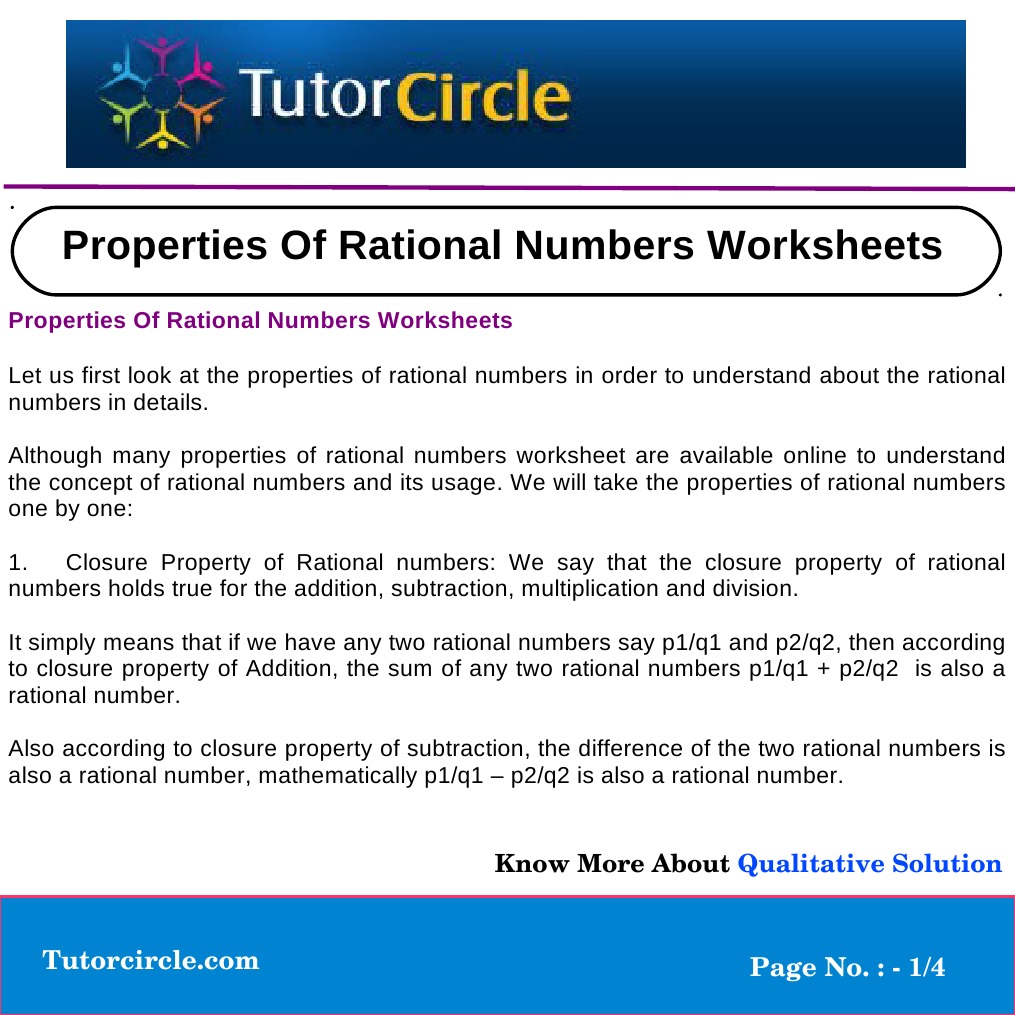 worksheet Number Properties Worksheet properties of rational numbers worksheets multiplication algebra
