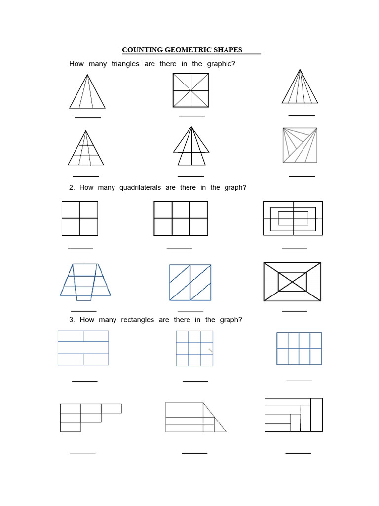 Counting Geometric Figures | PDF
