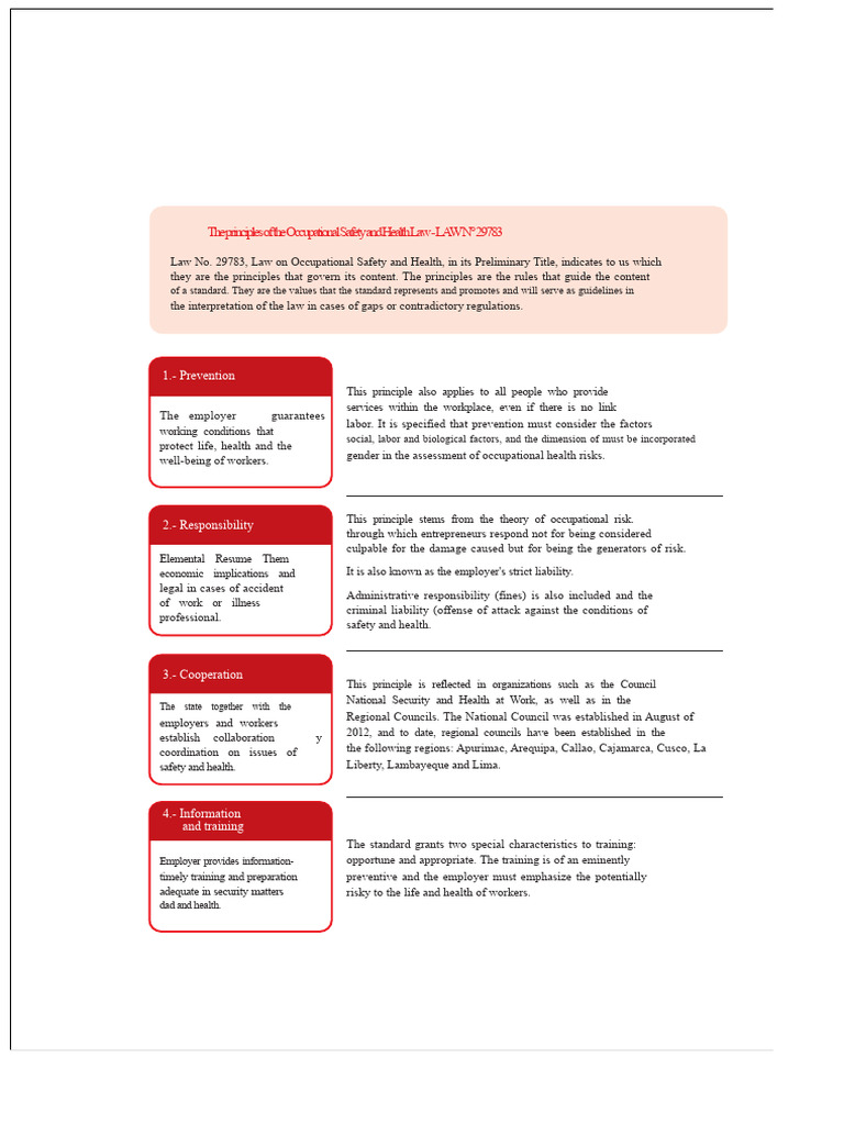 principles 29783 | PDF | Occupational Safety And Health | Employment