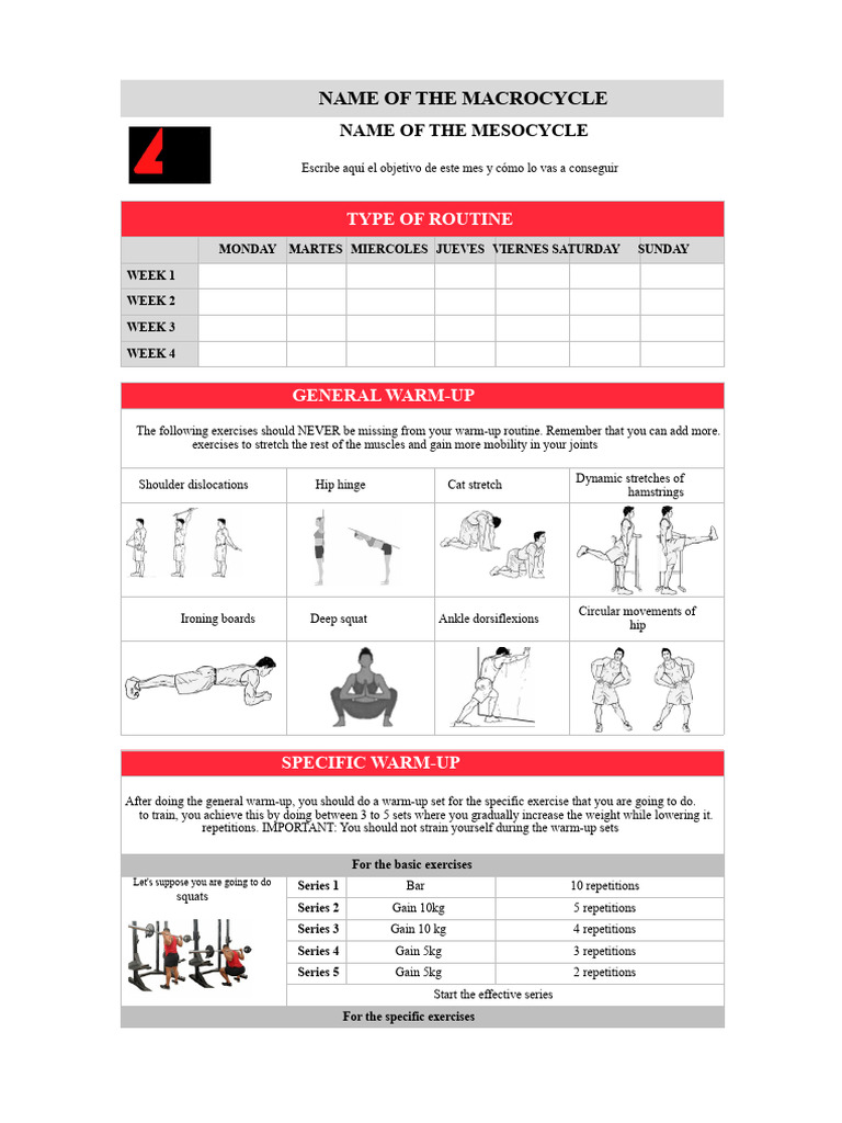 Training Diary | PDF | Weight Training | Physical Exercise