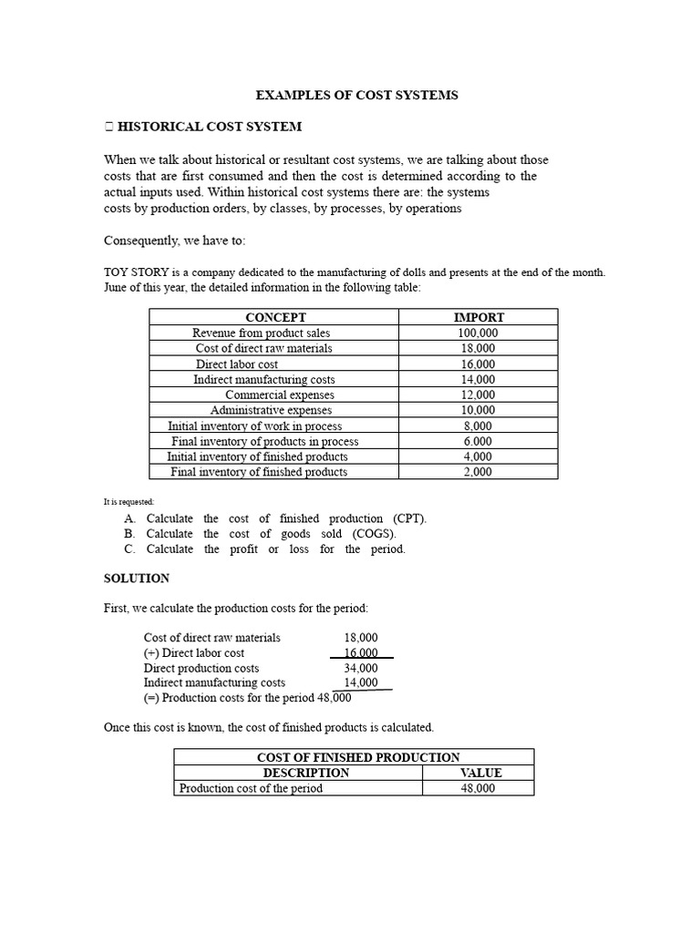 Cost Systems: Historical vs. Normal Explained | PDF | Cost Of Goods ...