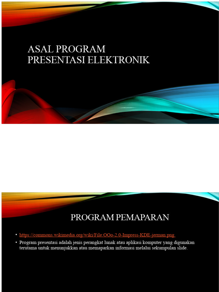 Sejarah dan Fungsi Program Presentasi | PDF