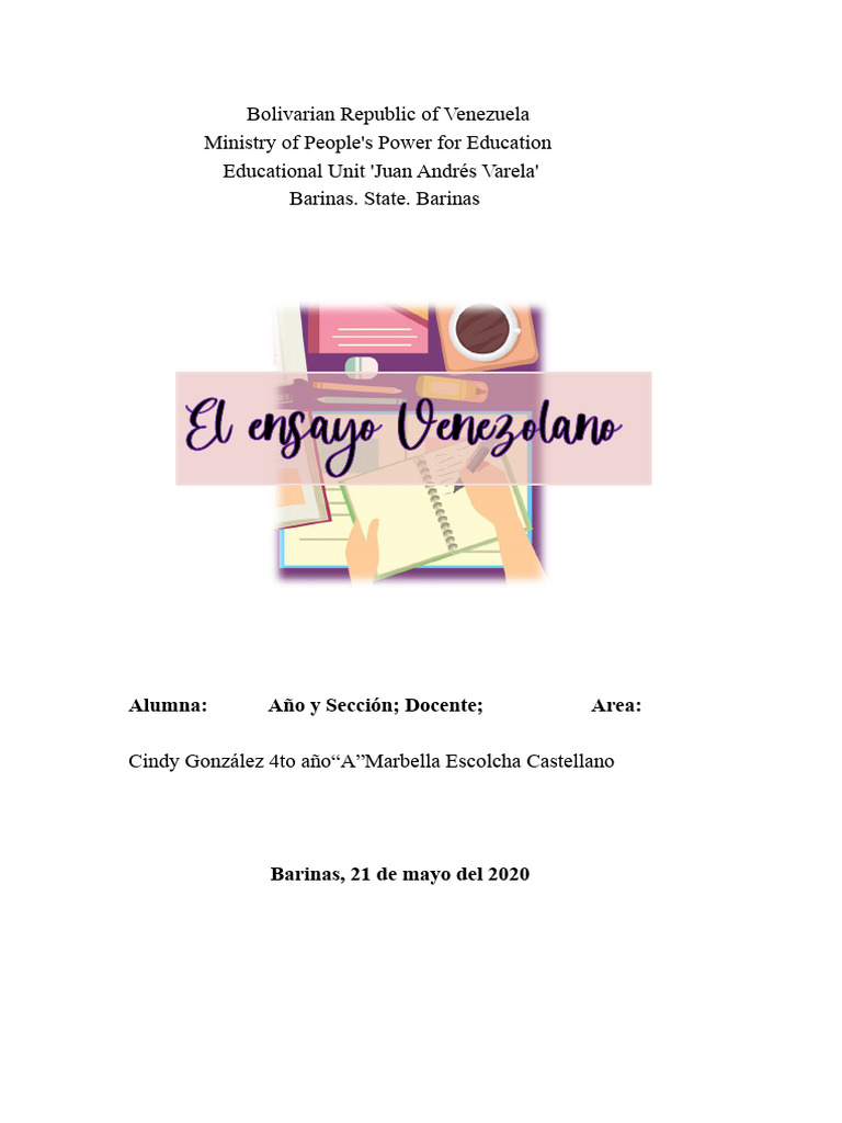 The Venezuelan Essay | PDF | Venezuela | Essays