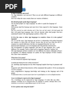 FSL Training for Inclusive Education | PDF | Sign Language | Hand