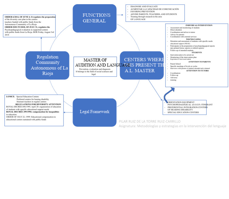 Master Conceptual Map of Hearing and Language | PDF | Special Education ...