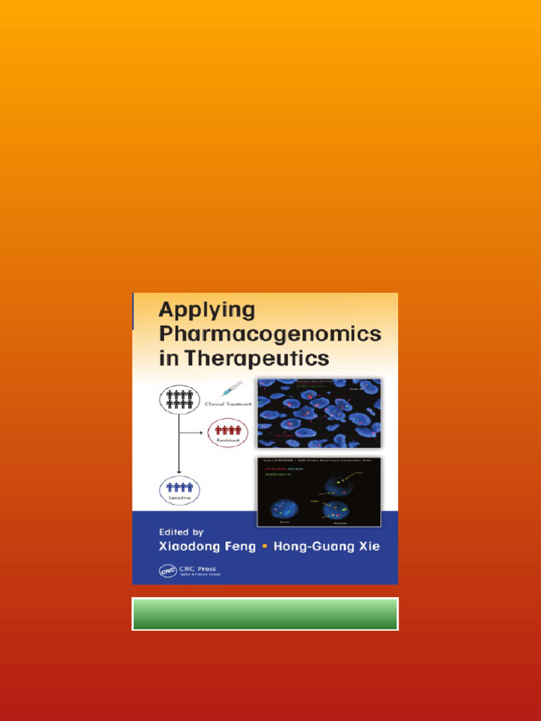 Applying Pharmacogenomics In Therapeutics Feng Xiaodong Xie available ...