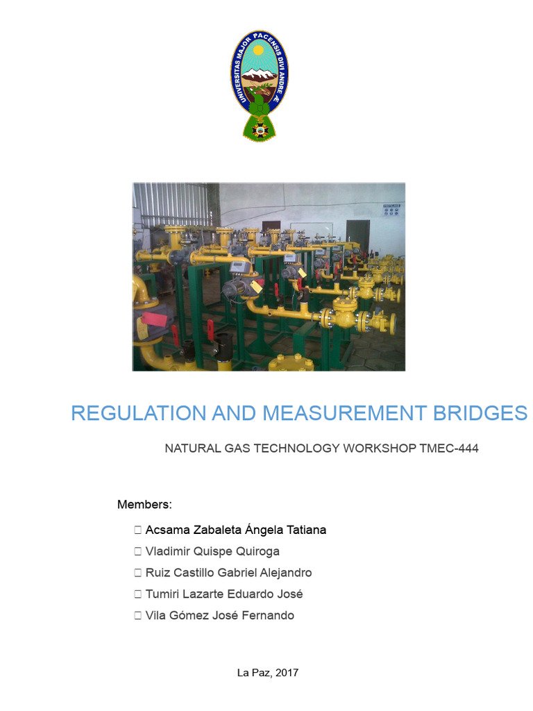 Regulation and Measurement Bridges Guide | PDF | Valve | Screw