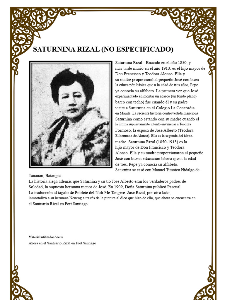 Pinturas de Rizal | PDF | María, madre de Jesús | Jesús