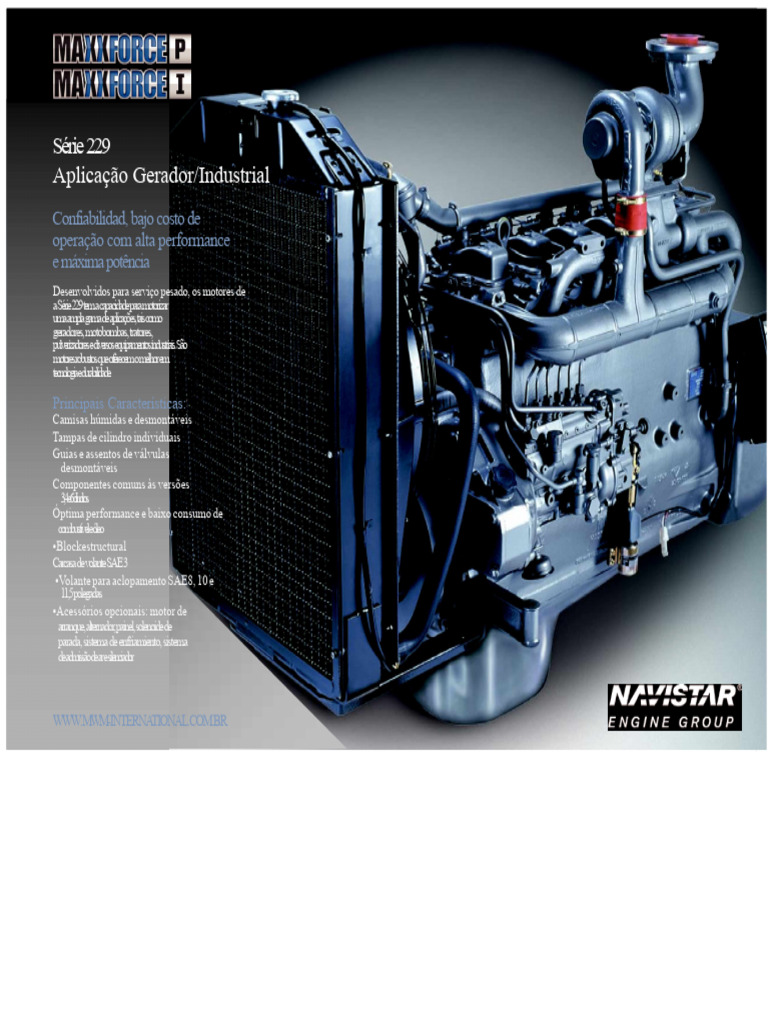 Motores Série 229: Alta Performance Industrial | PDF | Motores | Motor ...