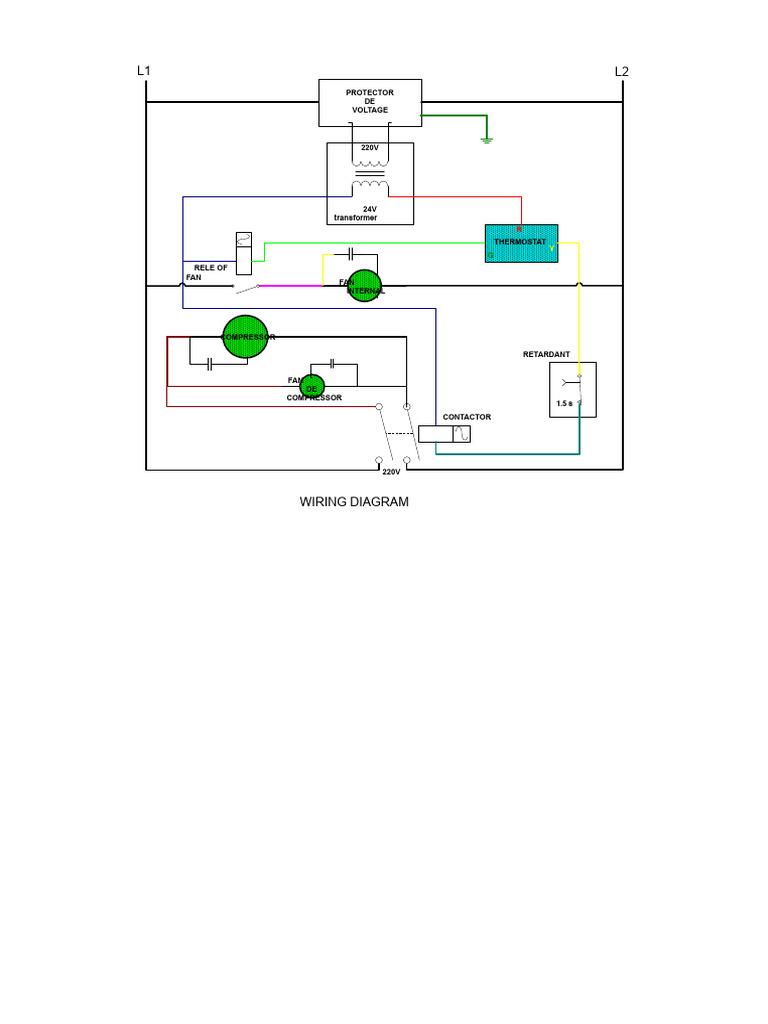 Central Air Conditioning Diagram | PDF