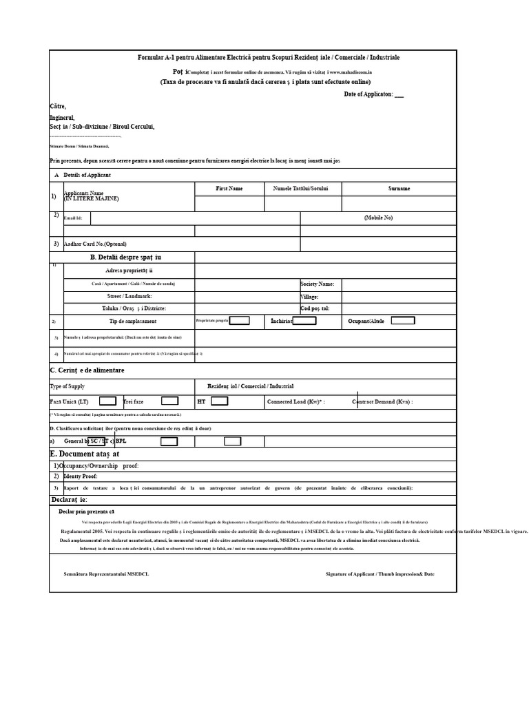 A1 FORM RCI Partea1 | PDF
