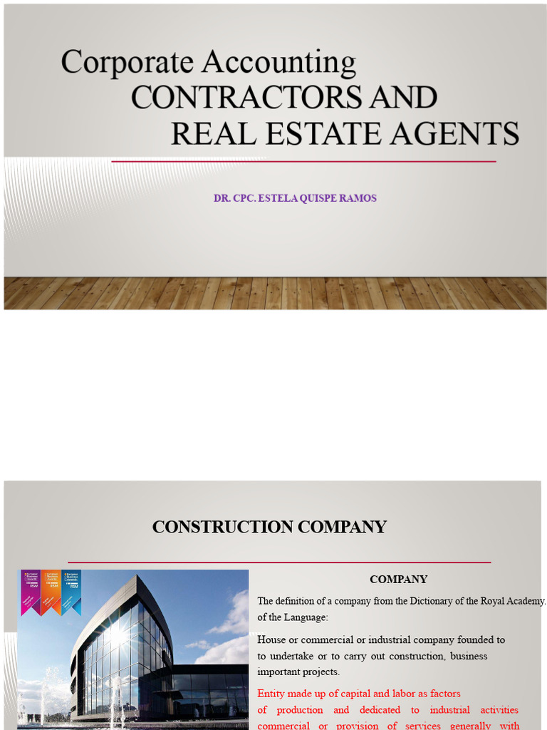 Construction and Real Estate Companies Overview | PDF | Real
