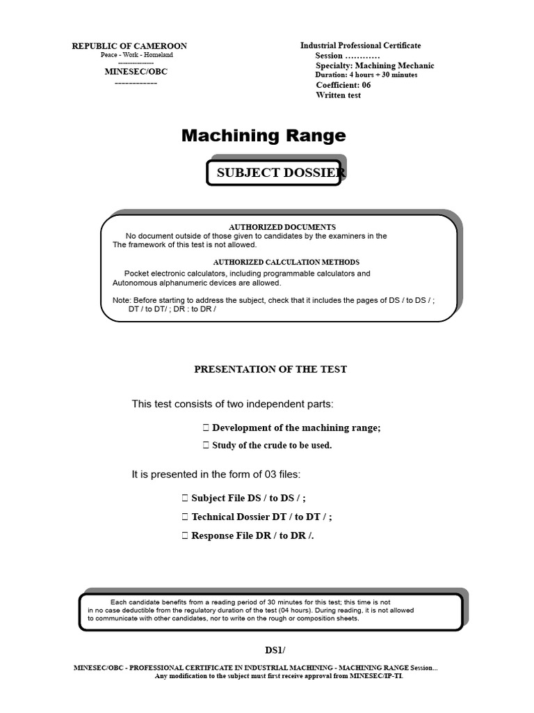 Industrial Machining Certificate Exam Guide | PDF | Machining ...