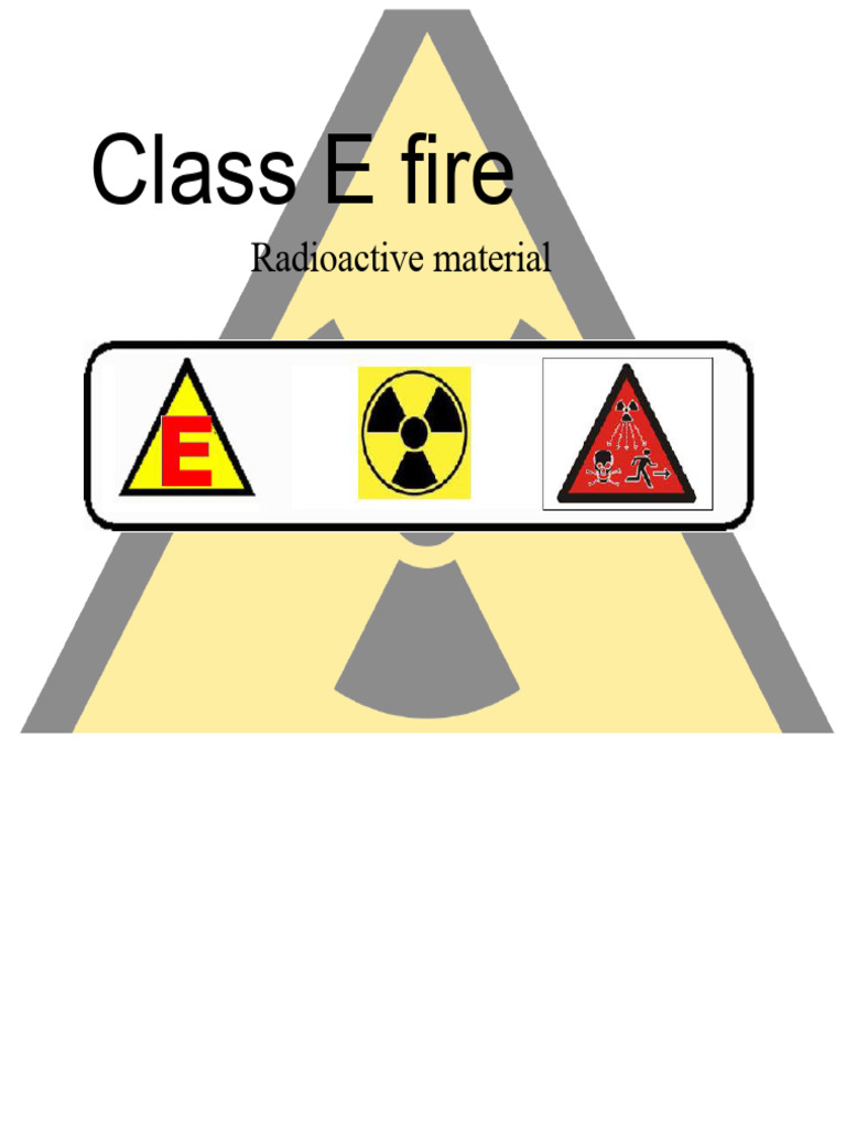 Class E Fire | PDF | Radioactive Decay | Nuclear Power