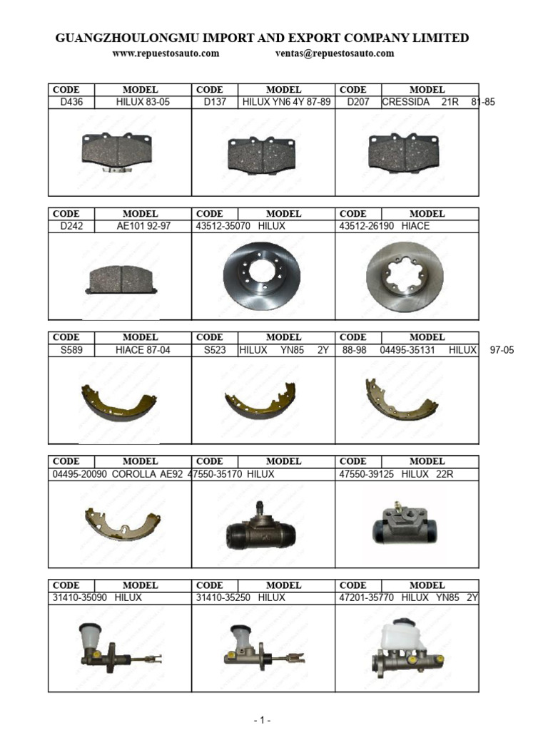 Toyota Auto Parts Catalog | PDF | Pickup Truck | Toyota