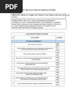 Internal Control Questionnaire Template | PDF | Internal Control | Business