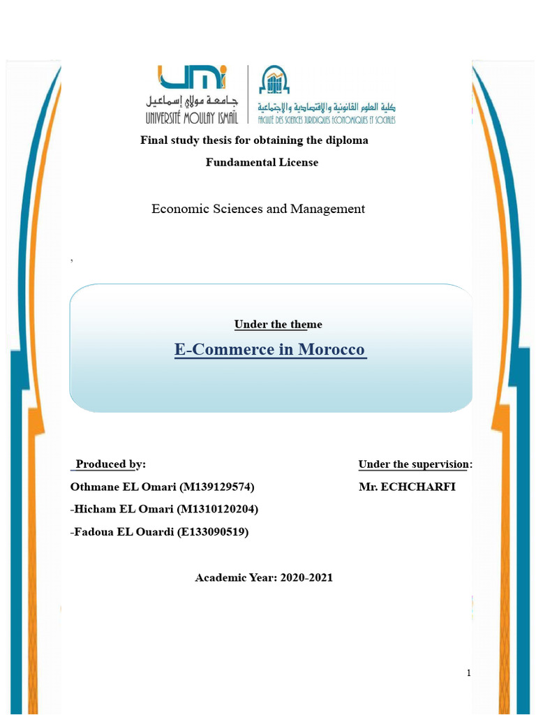 E-Commerce Trends and Consumer Behavior in Morocco | PDF | E Commerce ...