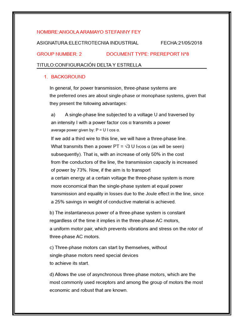 Delta and Star Configurations in Three-Phase Systems | PDF ...
