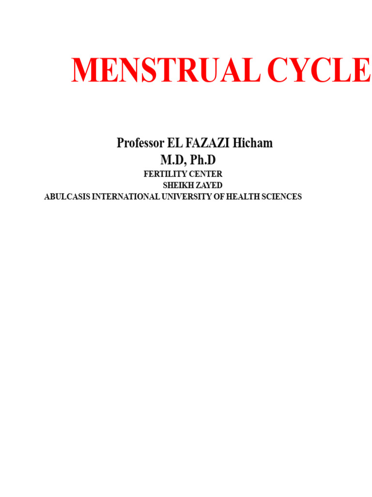 Menstrual Cycle | PDF | Menstrual Cycle | Luteinizing Hormone