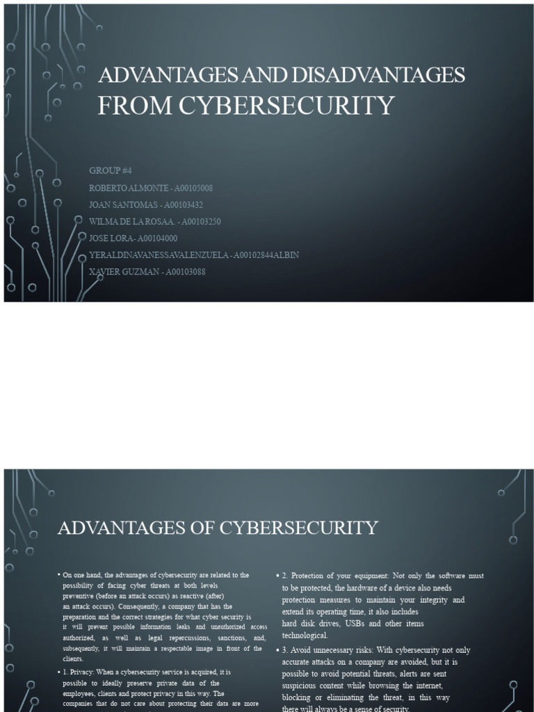 Cybersecurity: Pros and Cons Explained | PDF | Security | Computer Security