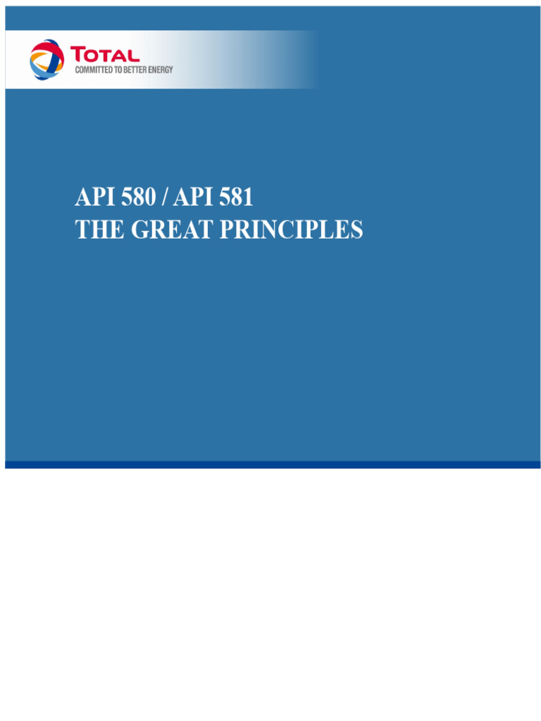 API 580/581: Risk-Based Inspection Guide | PDF | Risk | Methodology
