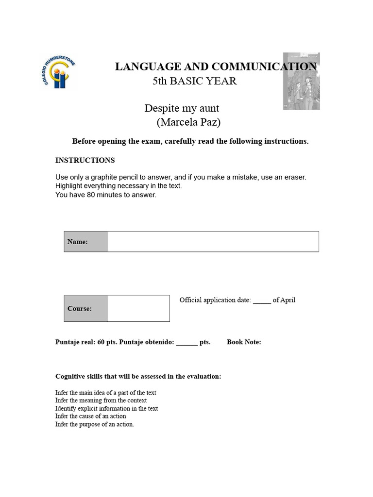 Language and Communication Exam Guide | PDF | Anger | Chile