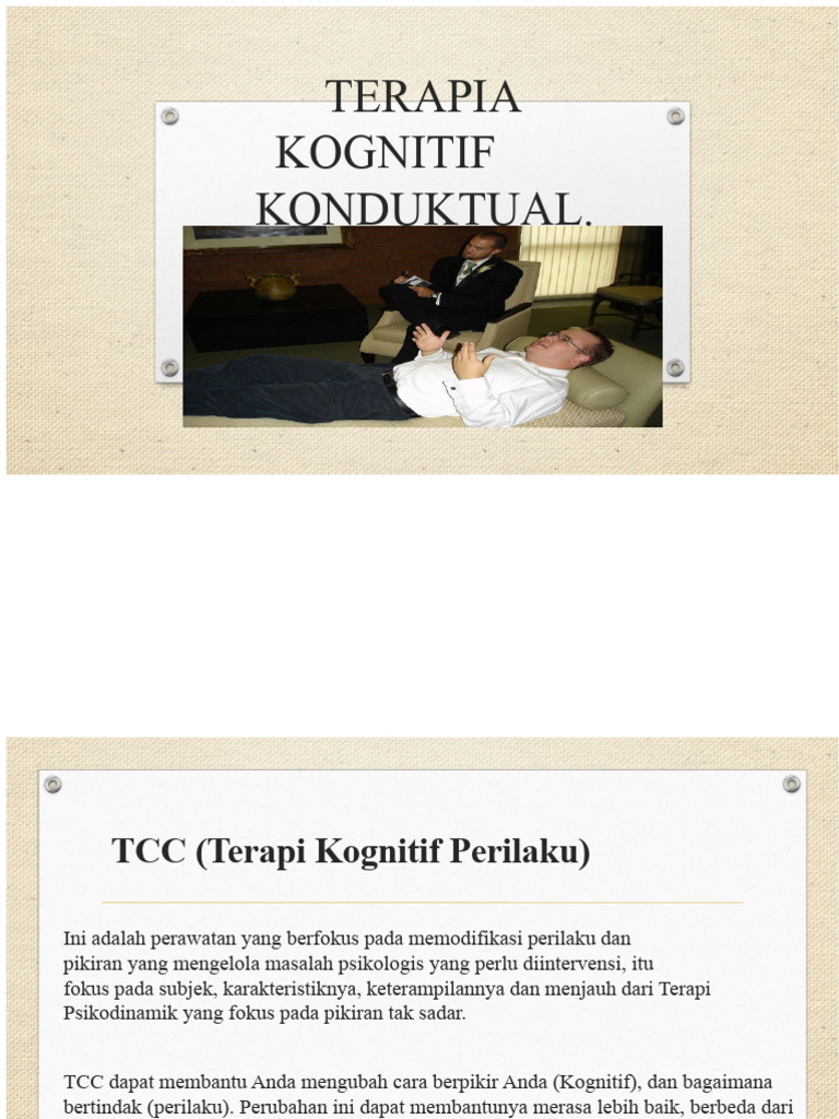 Terapi Kognitif Perilaku: Panduan TCC | PDF