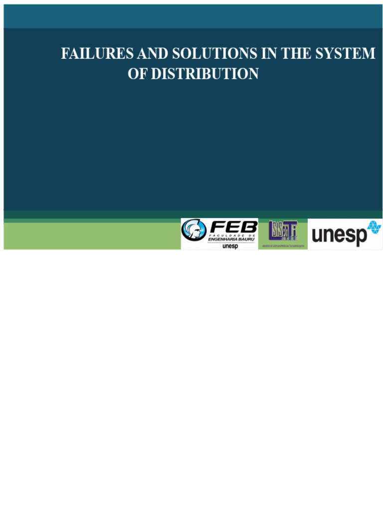 Failures and Solutions in The Distribution System | PDF | Electric ...