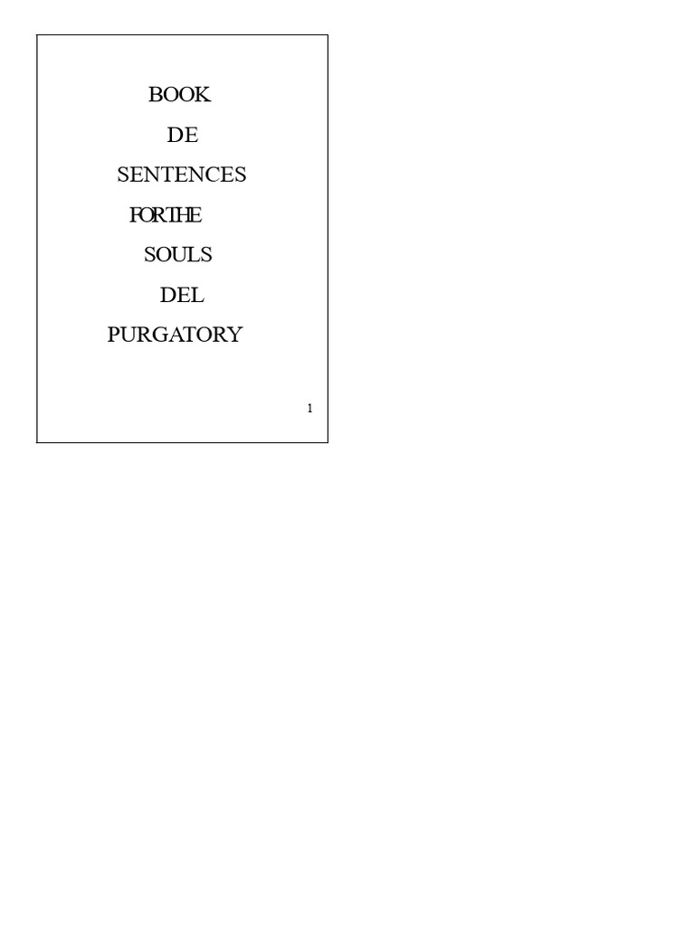 Book of Prayers For The Souls in Purgatory PDF | PDF | Purgatory | Mary ...