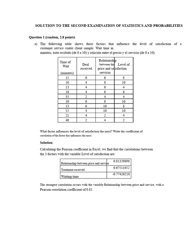 EXAM PHASE II Sol | PDF | Coefficient Of Variation | Standard Deviation